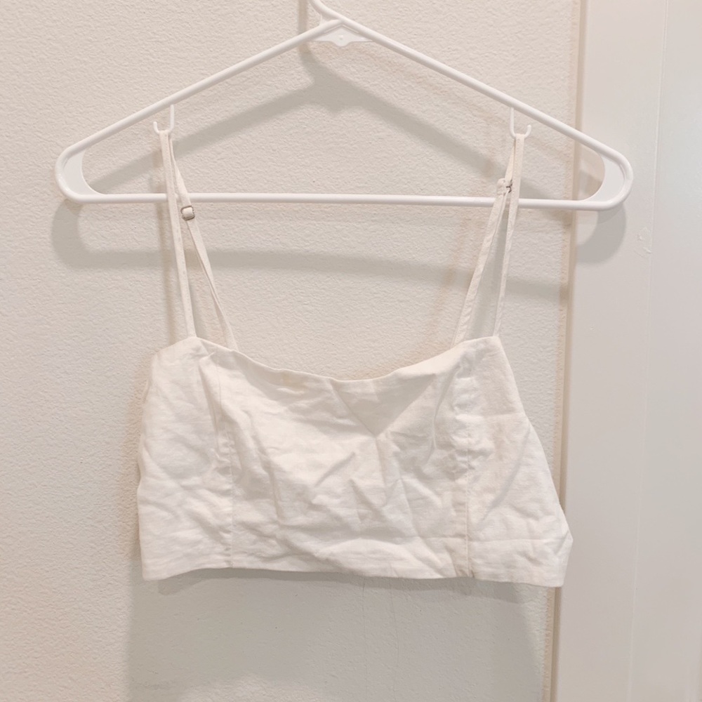 White brandy Melville crop tank